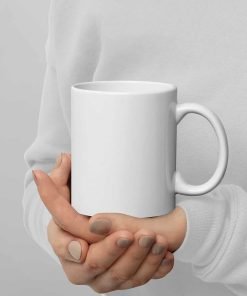 Alternative view of FIX THE MONEY FIX THE WORLD - White Glossy Mug