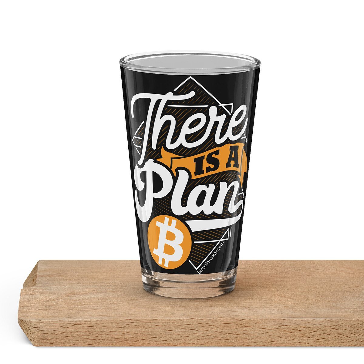 Plan B - Shaker Pint Glass - bitcoin-wear.com Plan B - Shaker Pint Glass