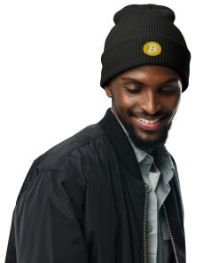 BITCOIN - Embroidery Waffle Beanie - Image 3