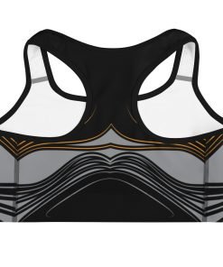 BITCOIN – Sports Bra – Design 07 – Black - Image 3