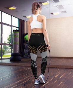 Alternative view of RELAX AND STACK SATS - Yoga Leggings Black