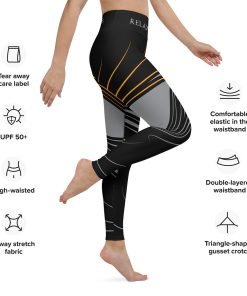 RELAX AND STACK SATS - Yoga Leggings Black - Image 3