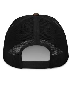 BITCOIN ICON WHITE - Camouflage Trucker Hat - Image 4