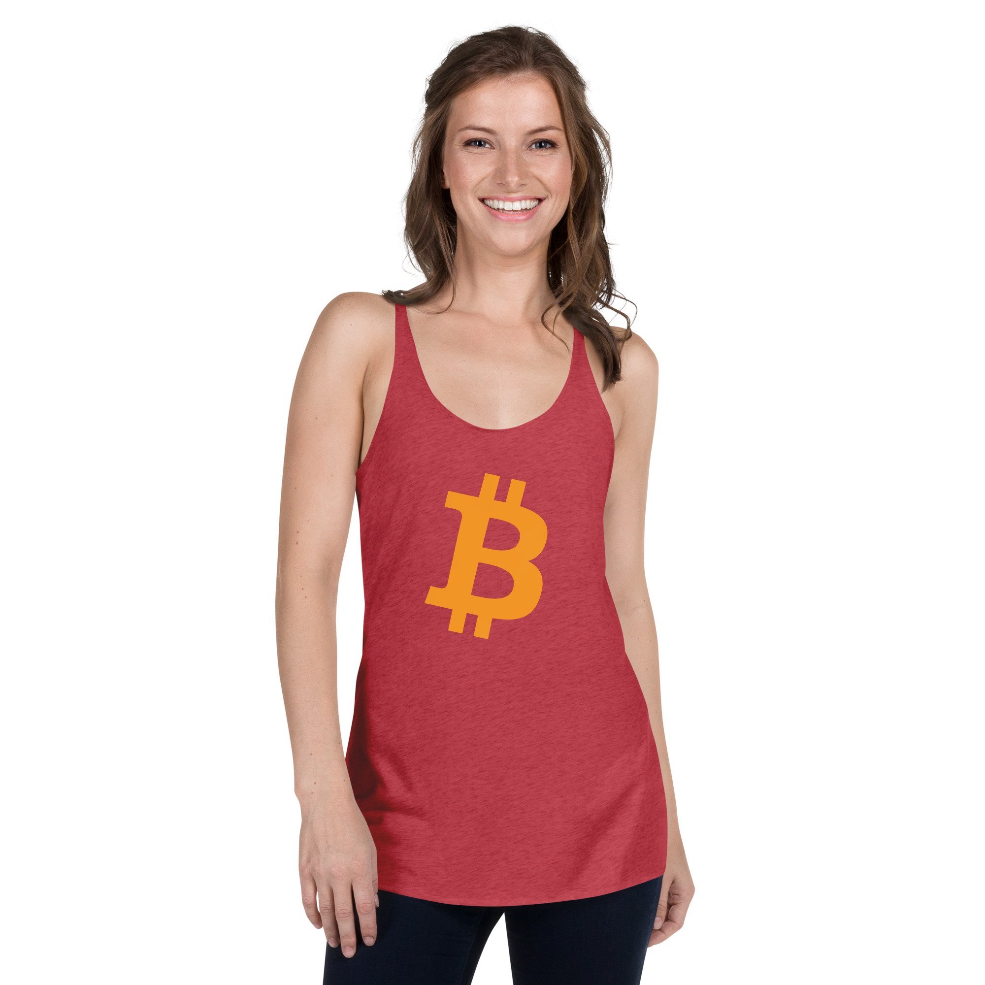 BITCOIN Orange - Racerback Tank - bitcoin-wear.com BITCOIN Orange - Racerback Tank - Image 7