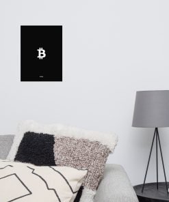 BITCOIN Poster Black & White - Image 3