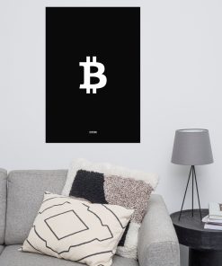Bitcoin Poster Black & White