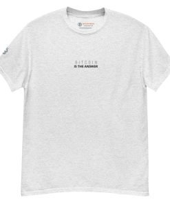 BITCOIN IS THE ANSWER - Minimal Embroidered T-Shirt - Image 19