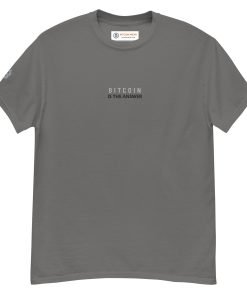 BITCOIN IS THE ANSWER - Minimal Embroidered T-Shirt - Image 11