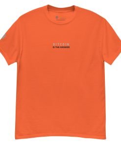 BITCOIN IS THE ANSWER - Minimal Embroidered T-Shirt - Image 12