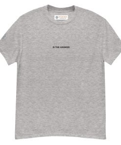 BITCOIN IS THE ANSWER - Minimal Embroidered T-Shirt