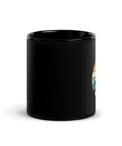 BITCOIN RETRO - Black Glossy Mug - Image 3