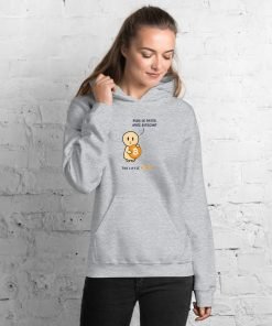 Alternative view of Puis-je payer avec Bitcoin - TLH - Brillant - Sweat à capuche unisexe