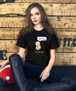 Kann ich mit Bitcoin bezahlen - TLH - Dunkel - Unisex T-Shirt - Image 3