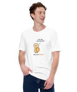 Alternative view of Can I Pay With Bitcoin - TLH - Bright - Unisex T-Shirt