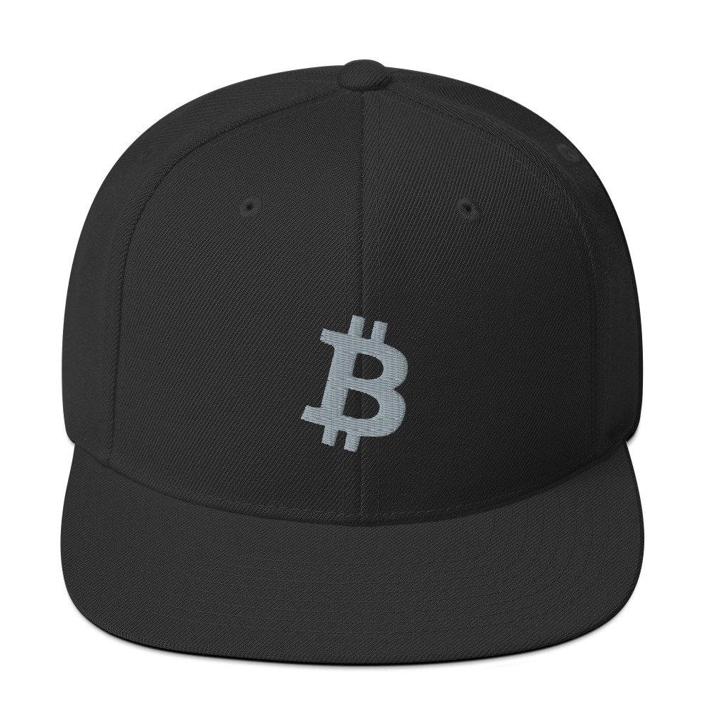 BITCOIN ICON Grey - Classic Snapback Hat - bitcoin-wear.com BITCOIN ICON Grey - Classic Snapback Hat - Image 6