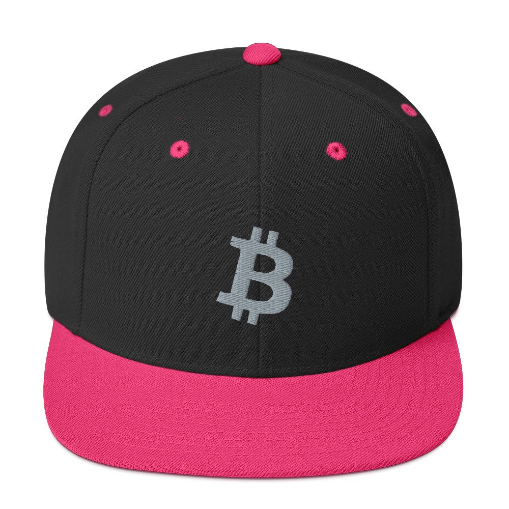 BITCOIN ICON Grey - Classic Snapback Hat - bitcoin-wear.com BITCOIN ICON Grey - Classic Snapback Hat - Image 8