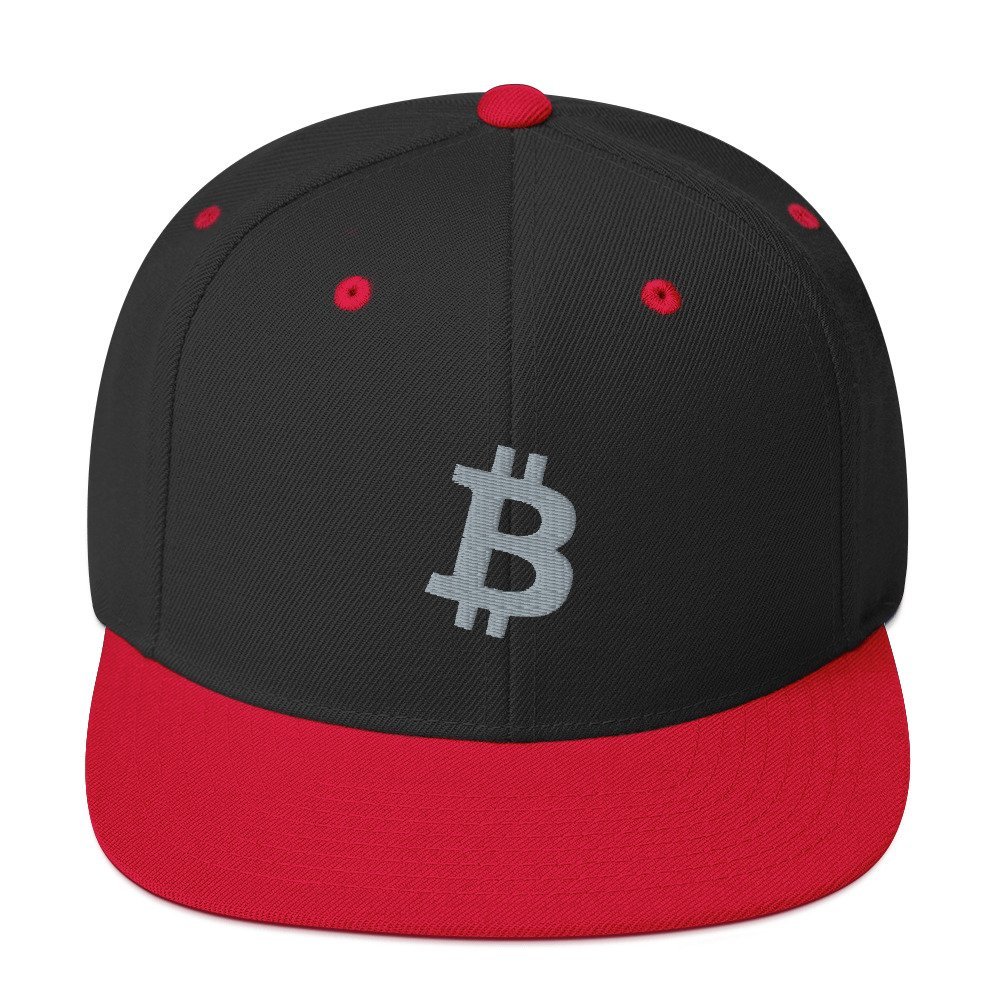 BITCOIN ICON Grey - Classic Snapback Hat - bitcoin-wear.com BITCOIN ICON Grey - Classic Snapback Hat - Image 7