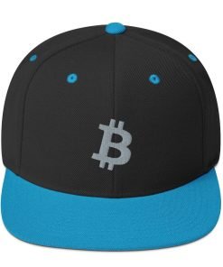 BITCOIN ICON Grey - Classic Snapback Hat - bitcoin-wear.com BITCOIN ICON Grey - Classic Snapback Hat - Image 9