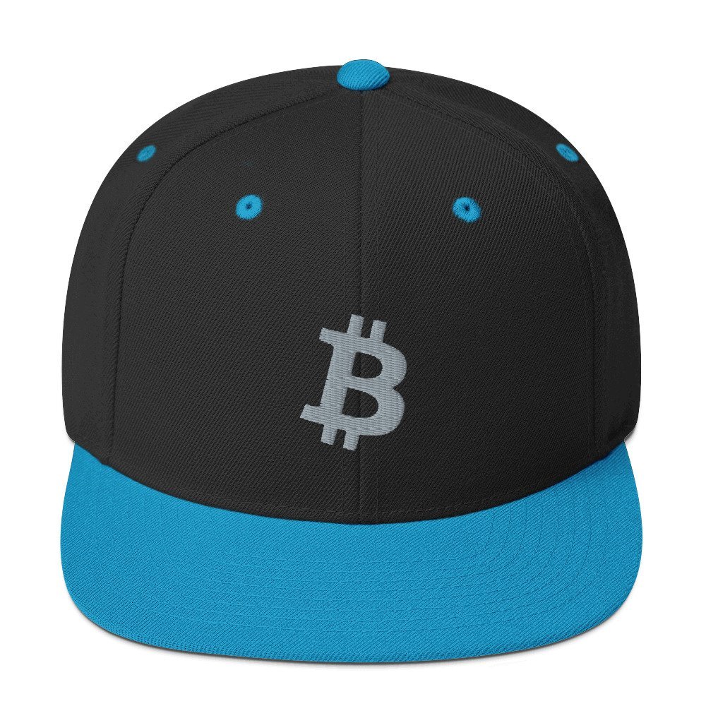 BITCOIN ICON Grey - Classic Snapback Hat - bitcoin-wear.com BITCOIN ICON Grey - Classic Snapback Hat - Image 9