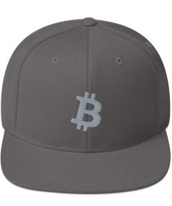 BITCOIN ICON Grey - Classic Snapback Hat - bitcoin-wear.com BITCOIN ICON Grey - Classic Snapback Hat - Image 18