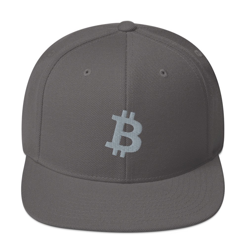 BITCOIN ICON Grey - Classic Snapback Hat - bitcoin-wear.com BITCOIN ICON Grey - Classic Snapback Hat - Image 18