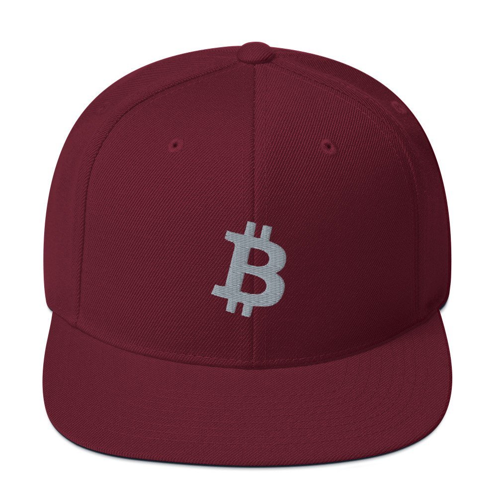 BITCOIN ICON Grey - Classic Snapback Hat - bitcoin-wear.com BITCOIN ICON Grey - Classic Snapback Hat - Image 11