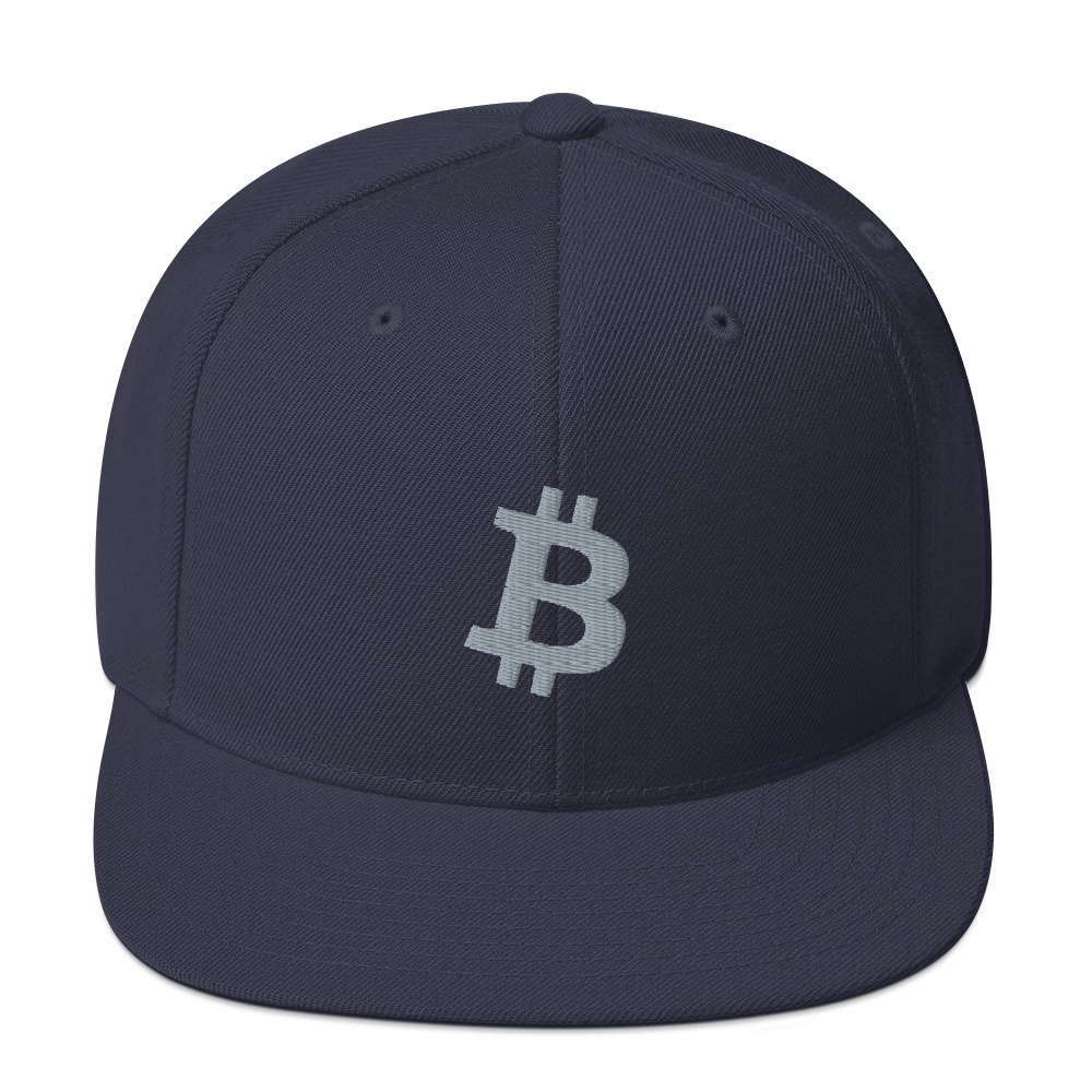 BITCOIN ICON Grey - Classic Snapback Hat - bitcoin-wear.com BITCOIN ICON Grey - Classic Snapback Hat - Image 13