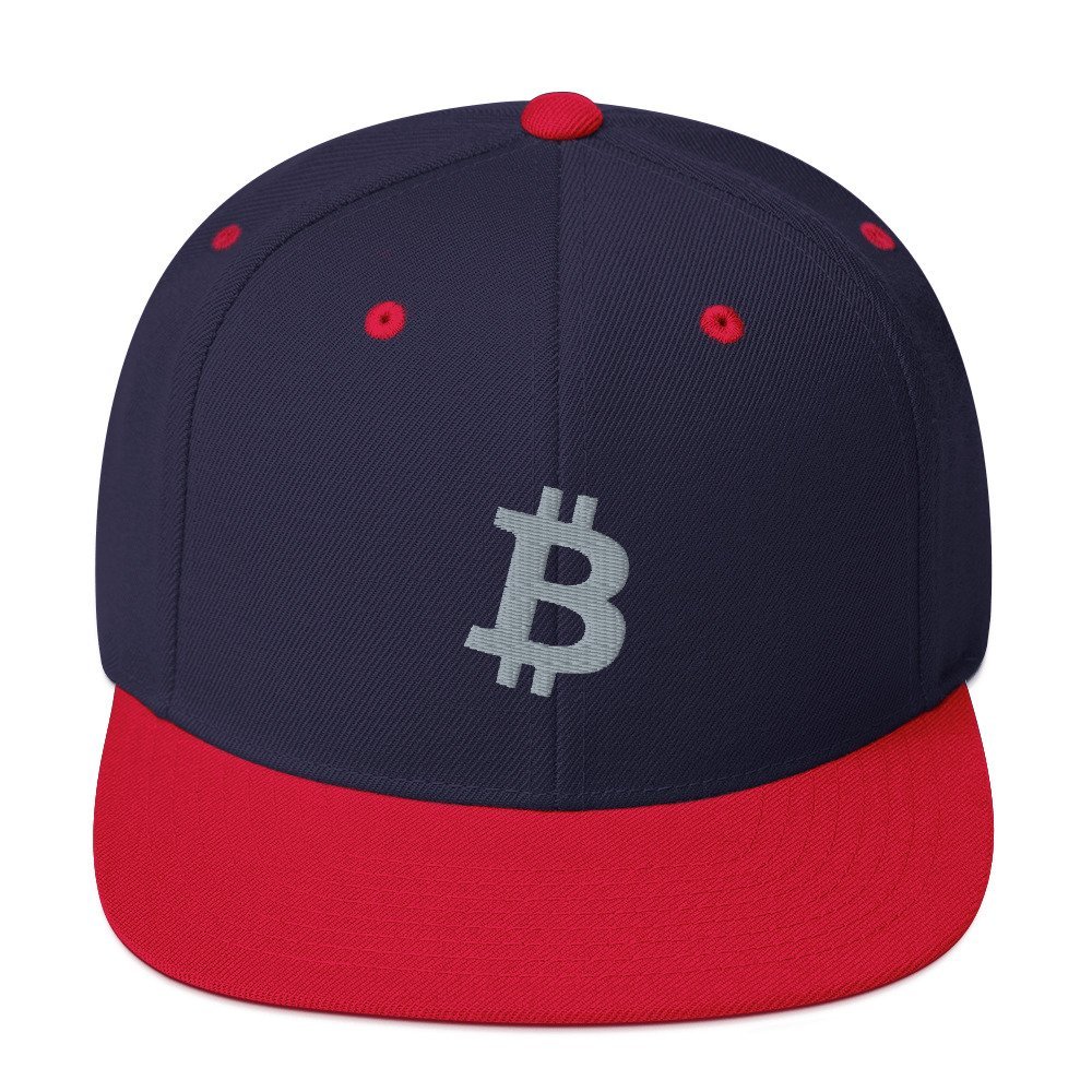 BITCOIN ICON Grey - Classic Snapback Hat - bitcoin-wear.com BITCOIN ICON Grey - Classic Snapback Hat - Image 14