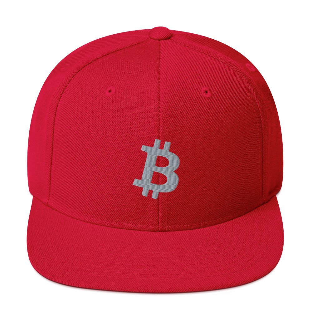 BITCOIN ICON Grey - Classic Snapback Hat - bitcoin-wear.com BITCOIN ICON Grey - Classic Snapback Hat - Image 16