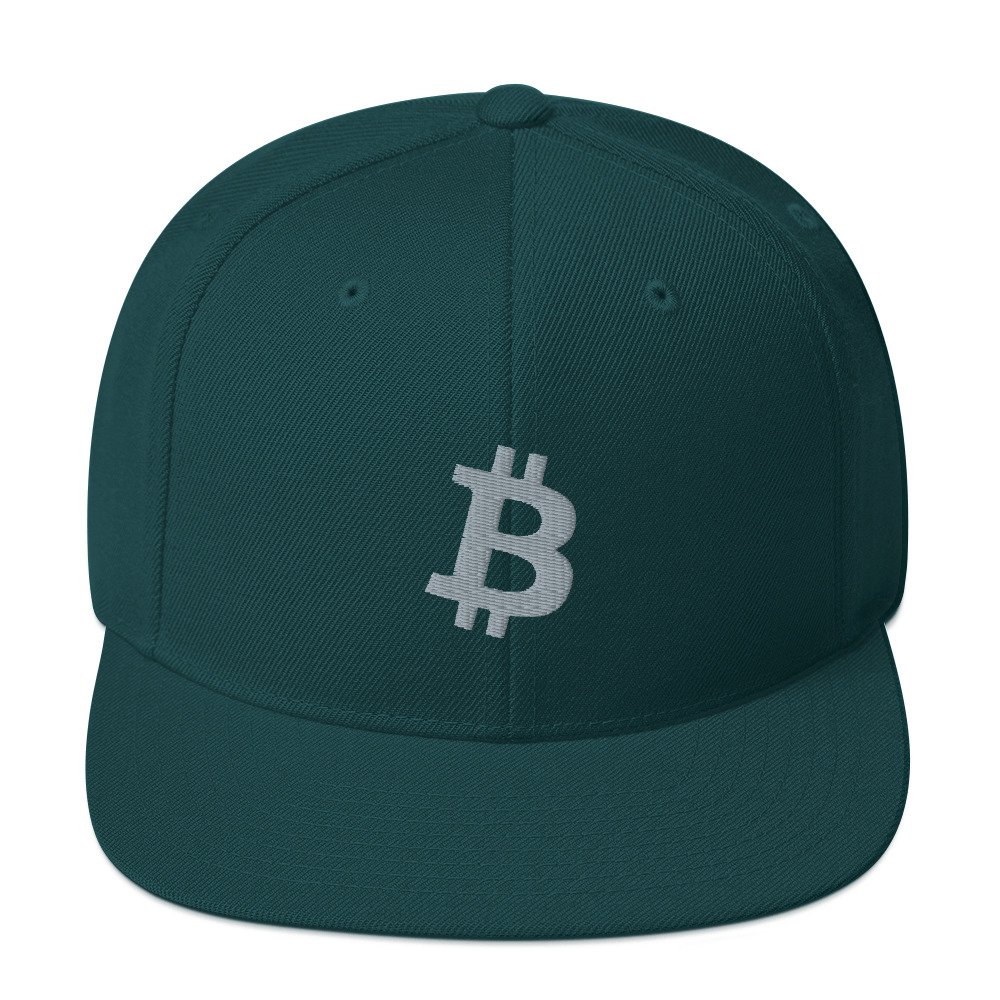 BITCOIN ICON Grey - Classic Snapback Hat - bitcoin-wear.com BITCOIN ICON Grey - Classic Snapback Hat - Image 15