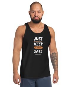 Alternative view of KEEP STACKING SATS - Tank Top