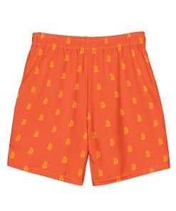 Bitcoin Swim Trunks Orange/Orange - bitcoin-wear.com Bitcoin Swim Trunks Orange/Orange - Image 5