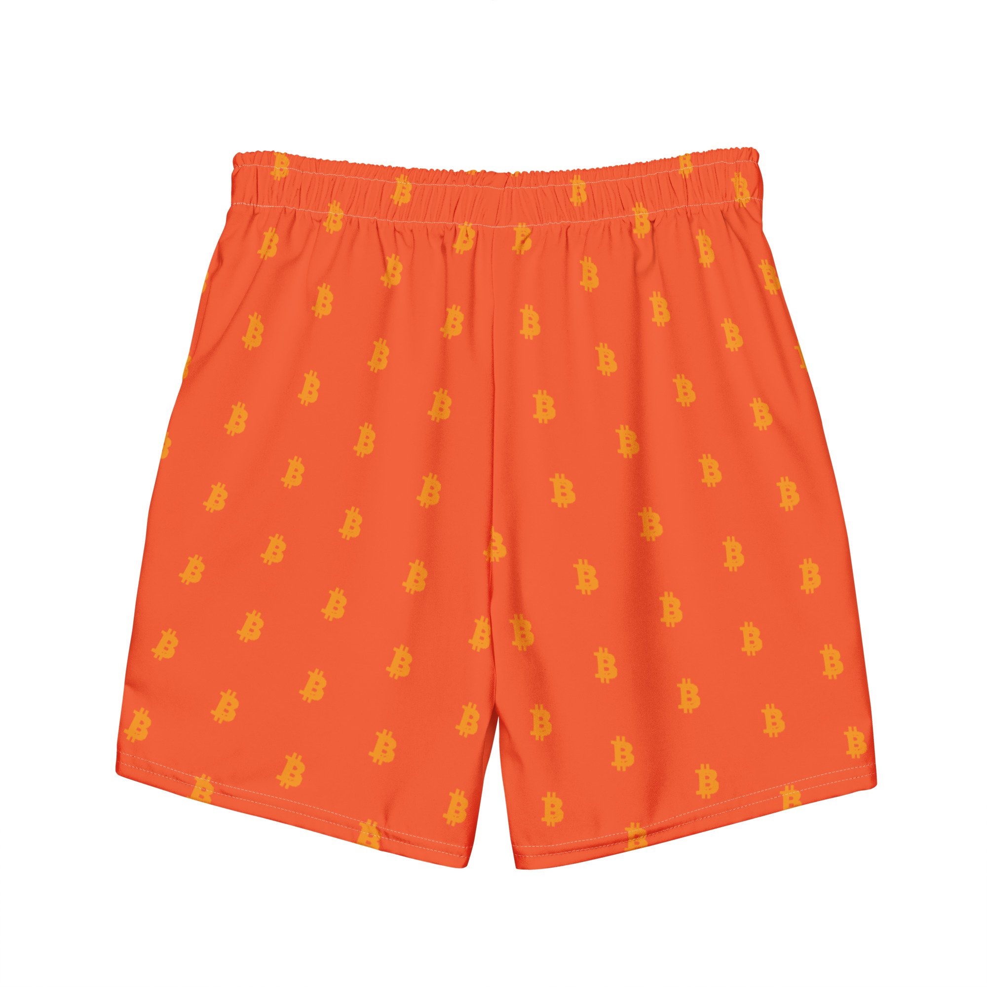 Bitcoin Swim Trunks Orange/Orange - bitcoin-wear.com Bitcoin Swim Trunks Orange/Orange - Image 5