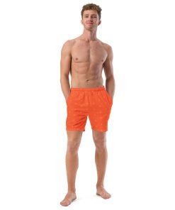 Alternative view of Bitcoin Swim Trunks Orange/Orange