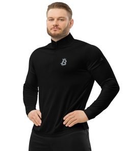 Alternative view of adidas Bitcoin – Grey – Quarter Zip Pullover