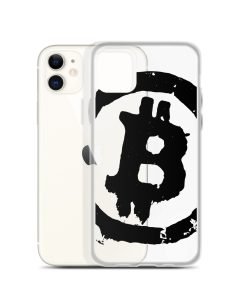 Grunge Bitcoin Clear Case for iPhone® - Black - Image 7