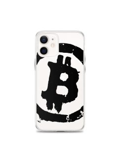 Grunge Bitcoin Clear Case for iPhone® - Black - Image 8
