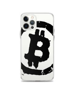 Grunge Bitcoin Clear Case for iPhone® - Black - Image 12