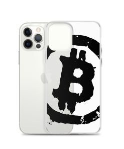 Grunge Bitcoin Clear Case for iPhone® - Black - Image 13