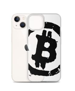 Grunge Bitcoin Clear Case for iPhone® - Black - Image 22