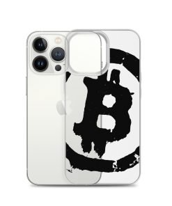 Grunge Bitcoin Clear Case for iPhone® - Black - Image 21