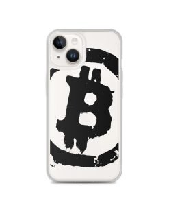 Grunge Bitcoin Clear Case for iPhone® - Black - Image 29