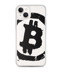 Grunge Bitcoin Clear Case for iPhone® - Black - Image 23