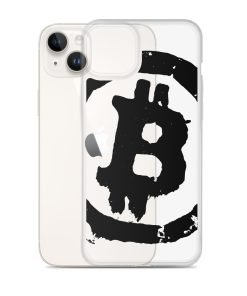 Grunge Bitcoin Clear Case for iPhone® - Black - Image 24