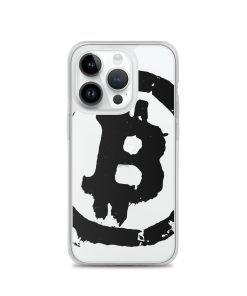 Grunge Bitcoin Clear Case for iPhone® - Black - Image 27