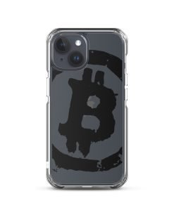 Grunge Bitcoin Clear Case for iPhone® - Black - Image 37