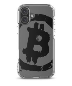 Grunge Bitcoin Clear Case for iPhone® - Black - Image 39
