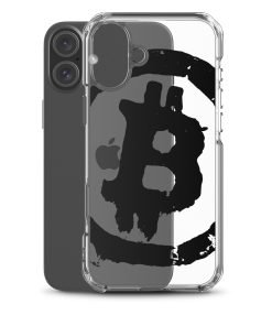 Grunge Bitcoin Clear Case for iPhone® - Black - Image 40