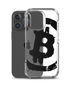 Grunge Bitcoin Clear Case for iPhone® - Black - Image 44