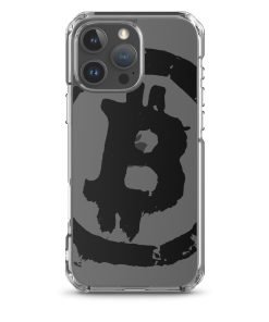 Grunge Bitcoin Clear Case for iPhone® - Black - Image 41